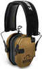 Walker's Razor Slim Electronic Muff 23 Db Over The Head Polymer Battle Brown Ear Cups With Black Headband & 