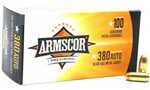 Armscor 50315 Precision Value Pack 380 ACP 95 Gr Full Metal Jacket (FMJ) Ammo 100 round