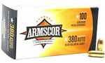 Armscor 50315 Precision Value Pack 380 ACP 95 Gr Full Metal Jacket (FMJ) Ammo 100 round