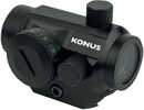 Konus 7215 Nuclear Matte Black 1x22mm 3 Moa Dual (red/green) Illuminated Dot Reticle Features Qr Mounting System