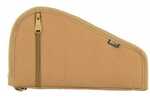 Bulldog Deluxe Pistol Case 12"L X 6" H Tan Padded Nylon With Pocket & Sleeve For Handgun