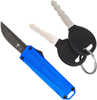 CobraTec Knives California 929TB 1.75" OTF Tanto Plain Stonewash D2 Steel Blade Blue Anodized Aluminum H