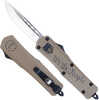 CobraTec Knives We The People Medium 3" OTF Drop Point Plain D2 Steel Blade Cerakoted Aluminum W/"We