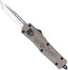 CobraTec Knives We The People Medium 3" OTF Tanto Plain D2 Steel Blade Cerakoted Aluminum W/"We The People" 