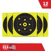 Allen EZ AIM Adhesive Bullseye 12" x Pack Black/Chartreuse 15577