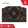 Allen EZ AIM Adhesive Sight-In Grid 12" Square 10 Pack Black/Orange 1531410