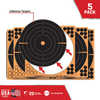 Allen EZ AIM Adhesive Bullseye 12" Square 10 Pack Black/Orange 1531710