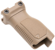 Strike Industries Angled Vertical Grip Long Flat Dark Earth Polymer With Cable Management Storage For M-LO