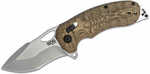 S.o.g Sog-12-27-01 Kiku Xr 3.03" Folding Tanto Plain Satin Cts Xhp Steel Blade Deep Textured Green Linen Micarta Handle 