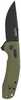 Sog Knives & Tools Sog-tac Xr Folding Knife 3.39" Straight Clip Point Olive Drab Green G10 Handle D2 Steel Black Titaniu