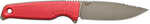 S.o.g Sog17790257 Altair Fx 3.40" Fixed Plain Bead Blasted Cryo Cpm 154 Ss Blade/ Canyon Red Grn Handle