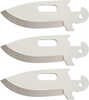 Cold Steel Cs-40ap3az Click-n-cut Blades For Knife Drop Point 2.50" 420j2 Ss Silver 3