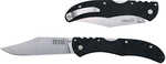 Cold Steel Cs-20kr5 Range Boss 4" Folding Plain Clip Point Stone Washed 4034 Stainless Blade/black Zy-ex Handle