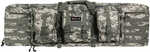 G*Outdoors Double Rifle Case A-TACS Au 600D Polyester With 2 Padded Pistol Sleeves, MOLLE Webbing & Lockab