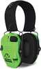 Walker's Razor Slim Electronic Muff Polymer 23 Db Over The Head Hi-viz Green Ear Cups With Black Headband Adult