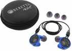 Beretta Usa Cf081a215605b5 Mini Headset Comfort Plus Silicone Ear Piece 32 Db In The Blue Buds With Black Cord
