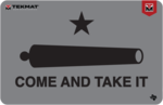 Tekmat Tekr17catic Black/gray Rubber 17" Long 11" X 17" "come And Take It" /cannon