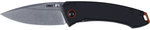 Crkt 2522 Tuna Compact 2.73" Plain Stonewashed 8cr13mov Ss Blade/black G10/ss Handle Includes Pocket Clip