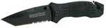 Smith & Wesson Knives Swfr2scp Extreme Ops 3.30" Folding Tanto Part Serrated Stainless Steel Blade 4.70" Black Includes 