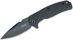 Kershaw Conduit 2.90" Folding Spear Point Plain, Black Oxide 8cr13mov Ss Blade/blacked Out Texture Glass Filled Nylon Ha