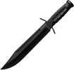 Cold Steel Csfxlthrnk Leatherneck 10.50" Fixed Bowie Plain Non-reflective Black D2 Steel Blade/ 4.75" Black W/curved Qui
