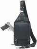 Gun Toten Mamas/kingport Gtm108bk Sling Backpack Leather Black Includes Standard Holster
