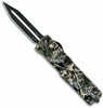 Templar Knife Mamob121 Mossy Oak Lightweight Slim 3.16" Otf Dagger Plain Black Oxide Stonewashed Powder Coated D2 Steel 