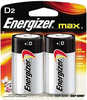 Rayovac E95BP2 Energizer Max D Batteries Black & Silver |