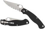 Spyderco C36GP2 Military 2 4" Folding Plain Stonewashed CPM S30V SS Blade/Black Textured G10 Handle Includes Pocket Clip