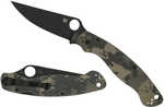 Spyderco Military 2 4" Folding Plain Black DLC CPM S30V SS Blade/ Digital Camo G10 Handle Includes Pocket Cl C36GPCMOBK2