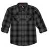 Hornady Gear 32225 Flannel Shirt 2xl Gray/black, Cotton/polyester, Relaxed Fit Button Up