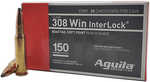 Aguila 8090Ag 308 Winchester 150 Grain Interlock Boat Tail Soft Point 20 Per Box