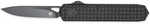 Cobratec Knives Mamba Large Plain Black Ticn D2 Steel Blade/4.75" Black Textured Aluminum Handle
