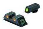 Mako Group for Glock - Tru-Dot Sights 10mm & .45 ACP , Green/Orange, Fixed Set ML10222 O
