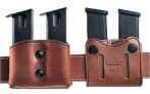 Galco Gunleather Black Double Magazine Case Fits Belts 1"-1 3/4" Wide Md: DMC22B