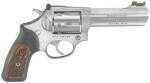 Ruger SP101 327 Federal Magnum Pistol 4.2" Stainless Steel Barrel With Black Rubber & Engraved Wood Grips