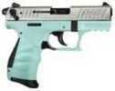 Pistol Walther Arms 5120362 P22 *CA Compliant* Single/Double 22 LR 3.4" 10+1 Angel Blue Polymer Grip/Frame 