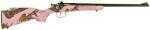 Crickett KSA2161 Single Shot Bolt Action 22 Long Rifle 16.12" Barrel 1 Synthetic Mossy Oak Pink Blaze Stock Blue