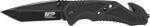 Schrade SWMP11B M&P Knife 3.79" 7Cr17MoV Stainless Steel Tanto Aluminum Black