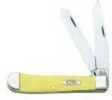 Case Cutlery Yellow Handle Series 3254 CV Trapper 00161