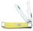 Case Cutlery Yellow Handle Series 3207 CV Mini Trap 00029