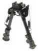 Leapers UTG Tl-BP78 Tactical Bipod With Rubber Feet Black Aluminum 6.1-7.9"