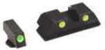 Ameriglo LLC. Green Front/Yellow Rear Classic Tritium Night Sights For Glock 45/10MM Md: GL121