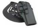 BlackHawk Products Group Serpa CF Belt & Paddle Holster Plain Matte Finish for Glock 17/22/31 Right Hand 410500BK-R