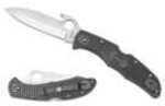 Spyderco Endura 4 Wave Emerson Opener Folding Knife 3-3/4" VG10 Plain Blade, Gray FRN Handle Md: C10PGYW