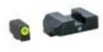 Night Vision Sight Set Square Front/U-Notch Rear for Glock 17/17L/19/22-28/31-35/37-39 Tritium Yellow Md: GLK00107YZX