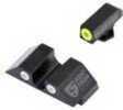 Night Fision GLK00207YWX Sight Set Front U Rear for Glock 20/21/29/30/31/32/36/40/41 Yellow Front/White