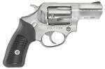 Revolver Ruger 5783 SP101 Standa Round Single/Double 9mm Luger 2.25" Black Rubber Grip Stainless Steel