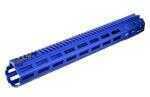 Strike Rail With M-Lok AR-15 Rifle Aluminum Blue Hard Coat Anodized 15.5"