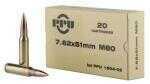 7.62 NATO 20 Rounds Ammunition Prvi Partizan 145 Grain FMJ